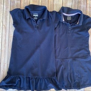 Girls uniform polo style dresses